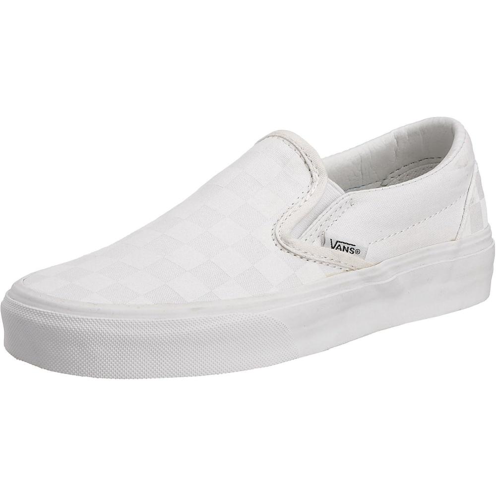 imageVans UnisexAdult Classic Slip onWhite Checkerboard