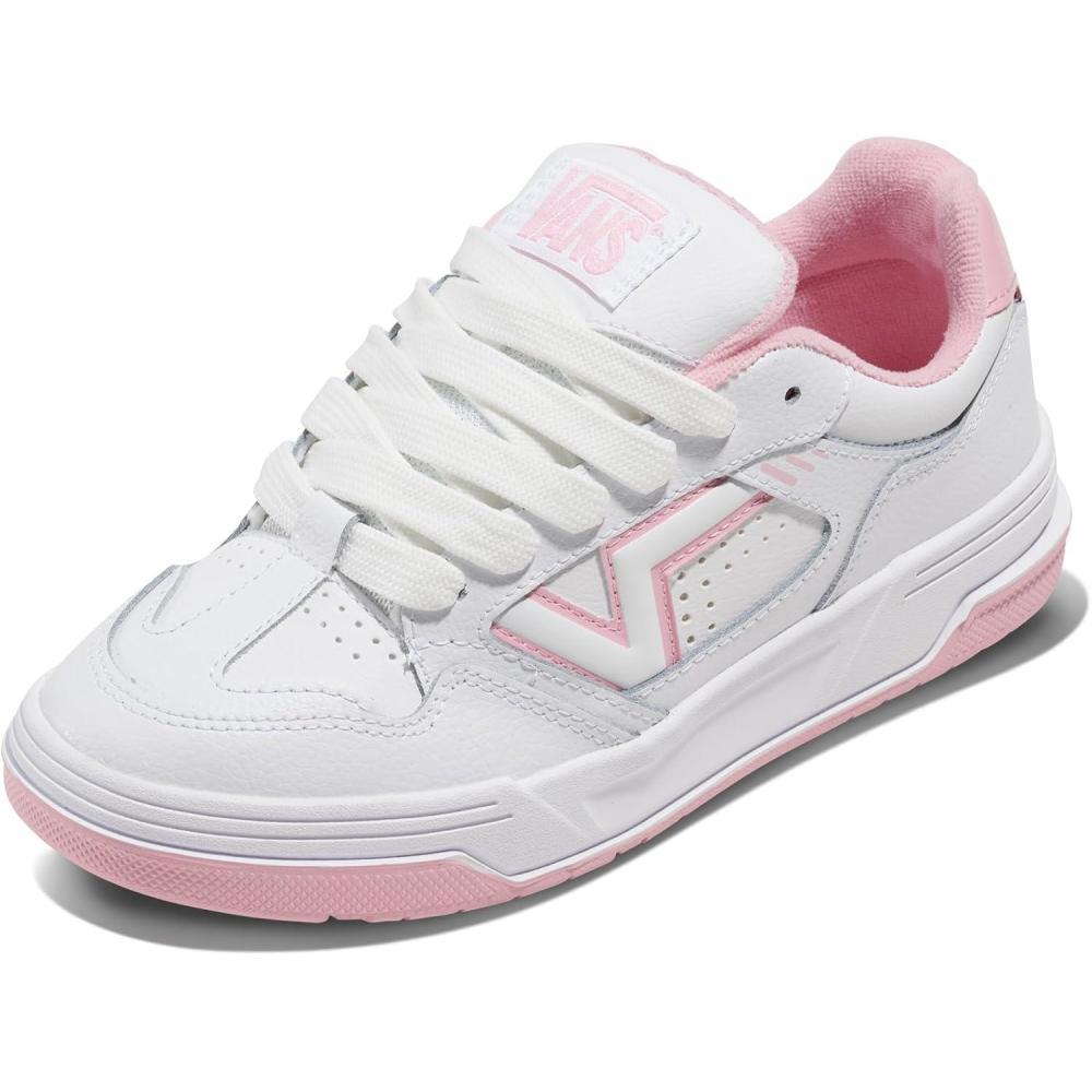 imageVans UnisexAdult Upland ShoeLeather WhitePink