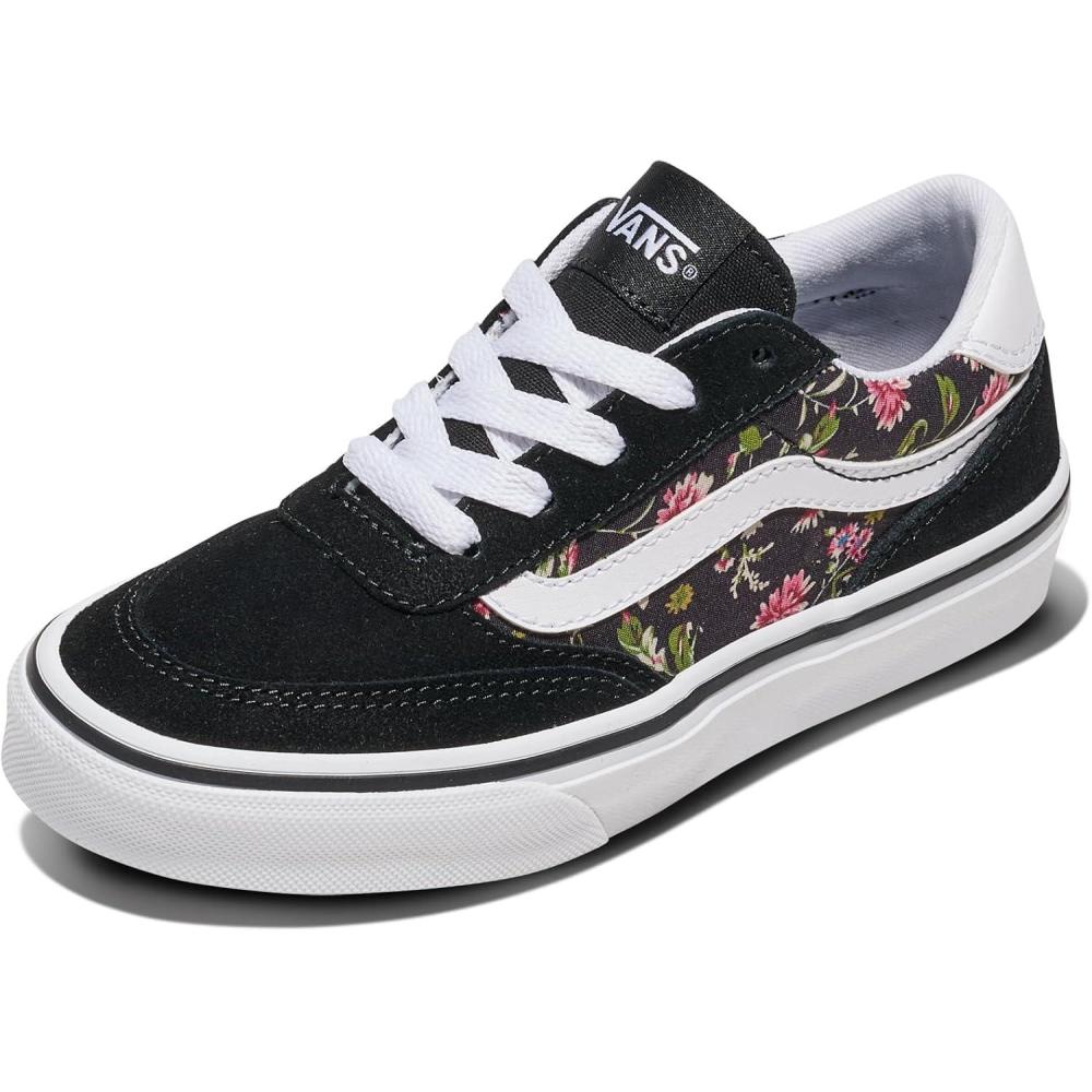 imageVans UnisexChild Brooklyn Ls Low Top ShoeDark Floral Black