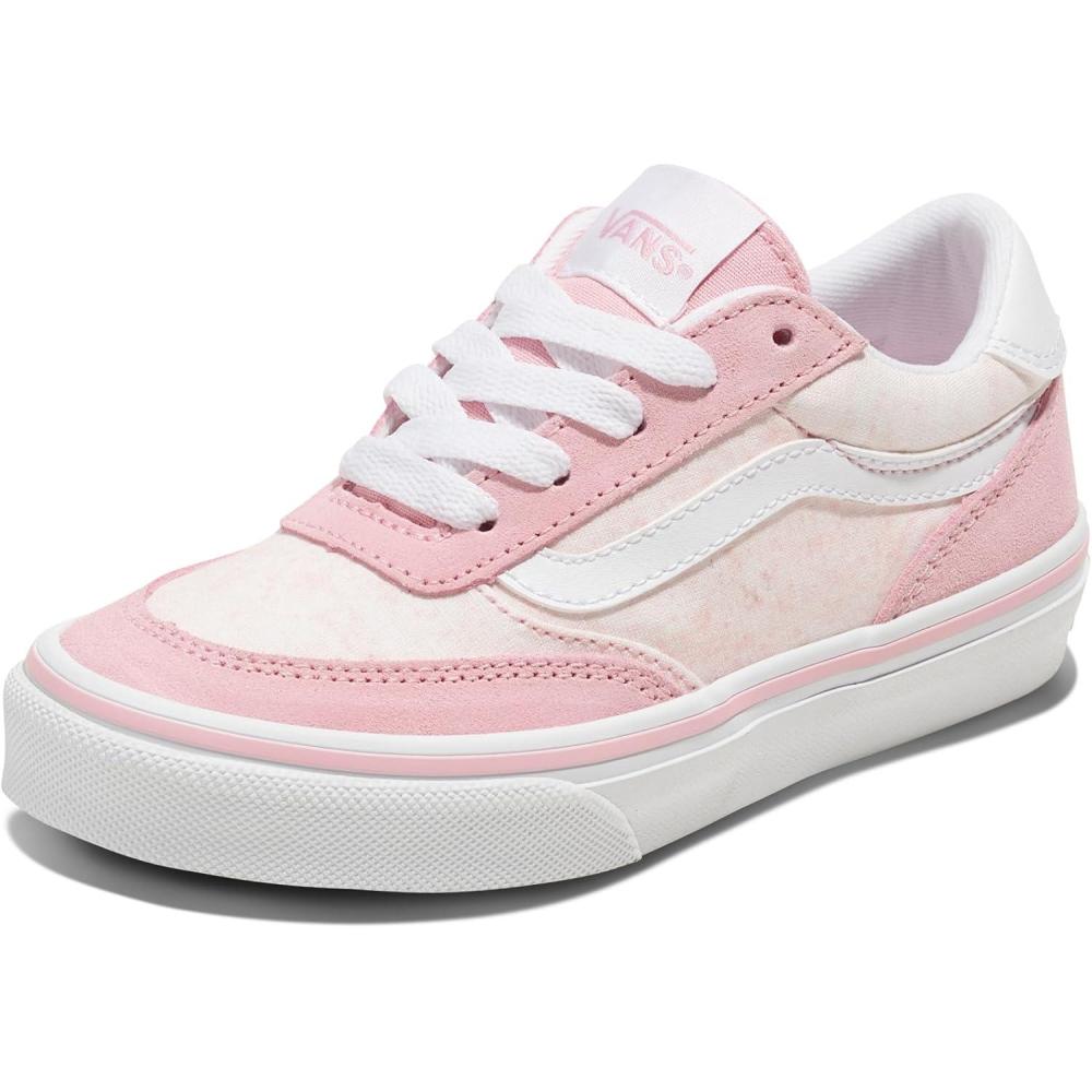 imageVans UnisexChild Brooklyn Ls Low Top ShoeGrunge Wash Coral Blush