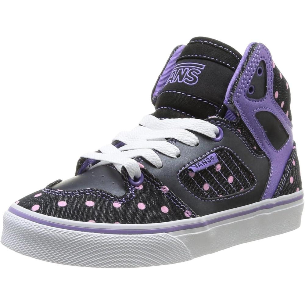 imageVans UnisexChild Hightop TrainersBlack Purple
