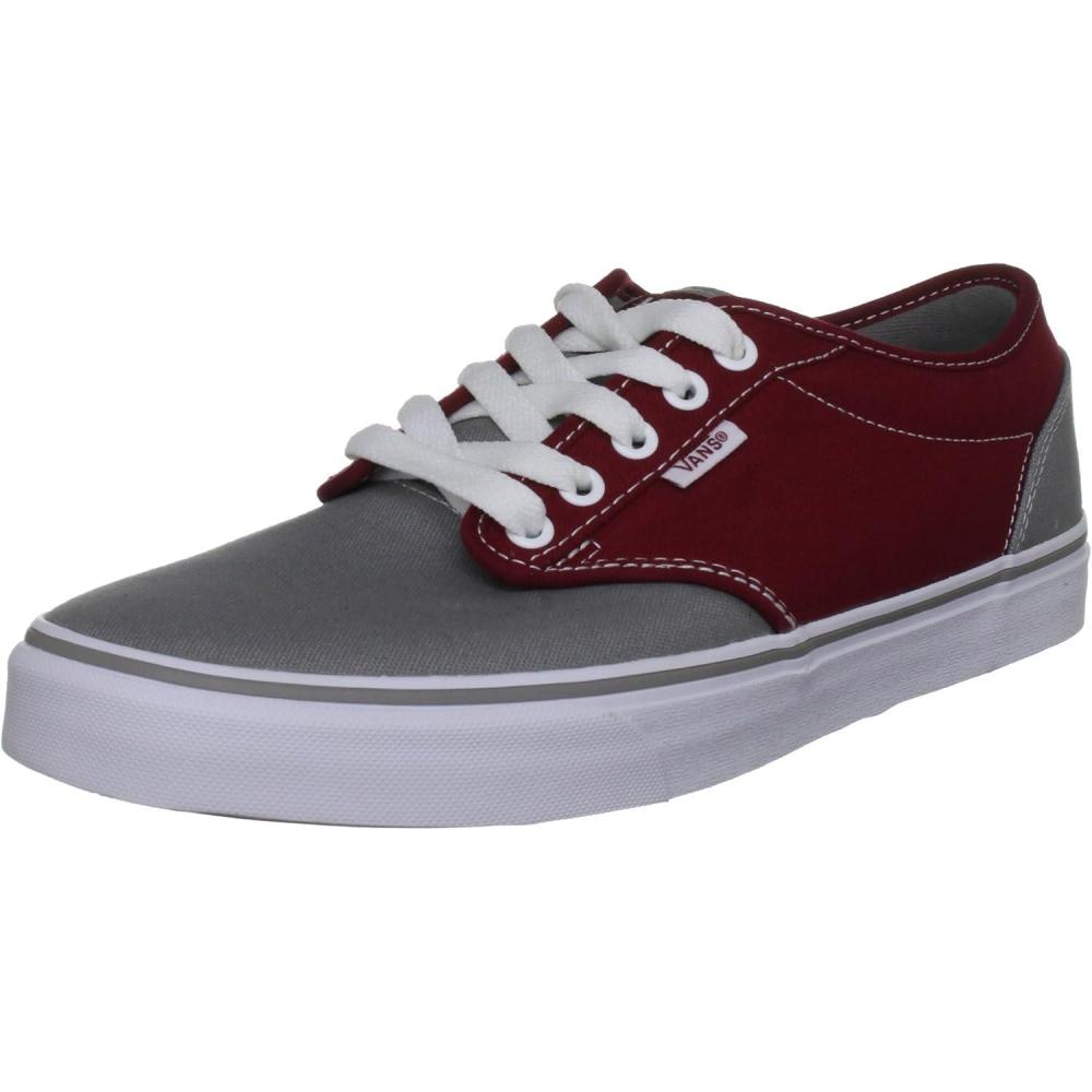 imageVans UnisexChild Hightop TrainersCanvas Mid Grey Rio Red