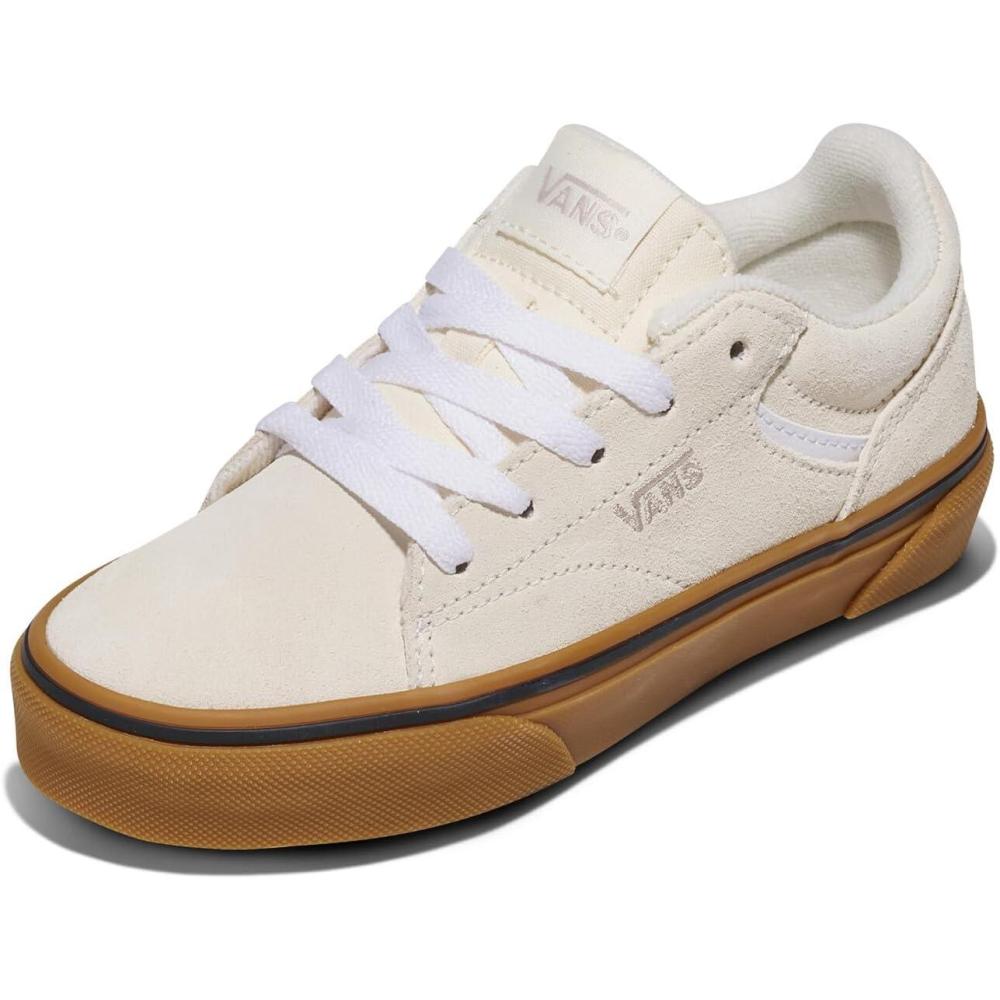 imageVans UnisexChild Seldan ShoeBasic Gum Classic White