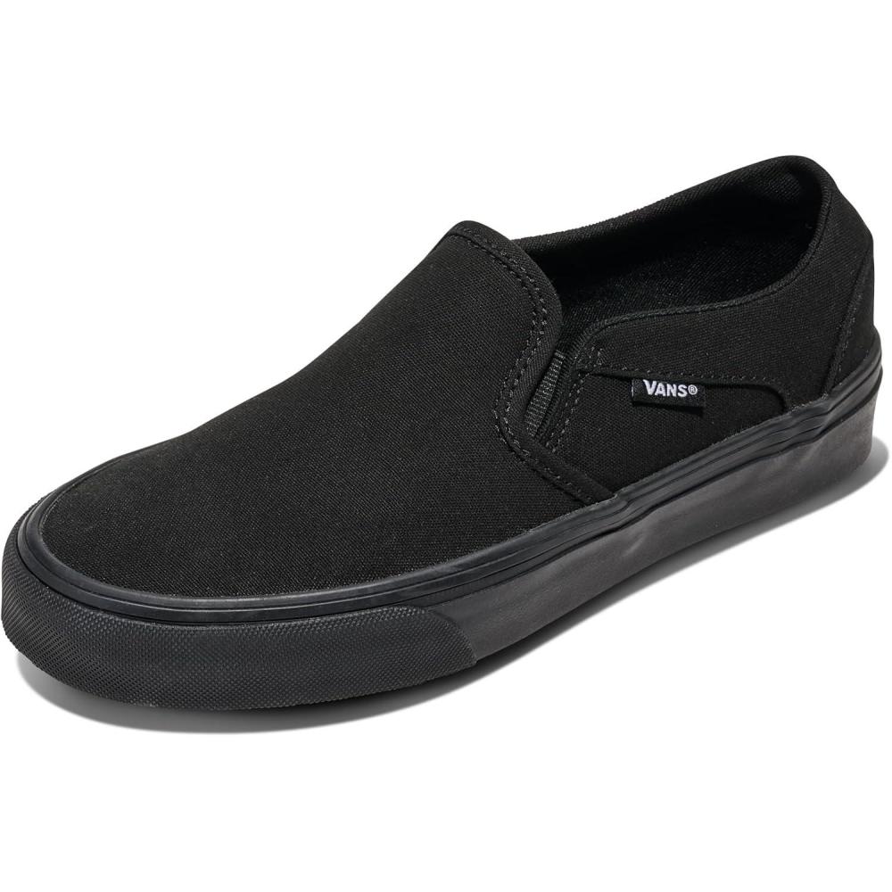 imageVans Womens Asher Adult Low Top SneakersBlackBlack