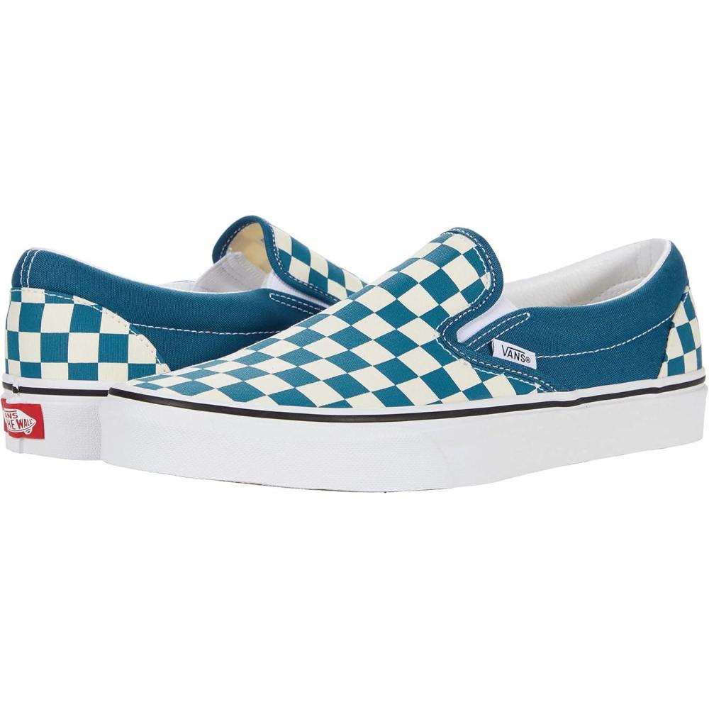 imageVans Womens Asher Adult Low Top SneakersCheckerboard Blue Coral True White