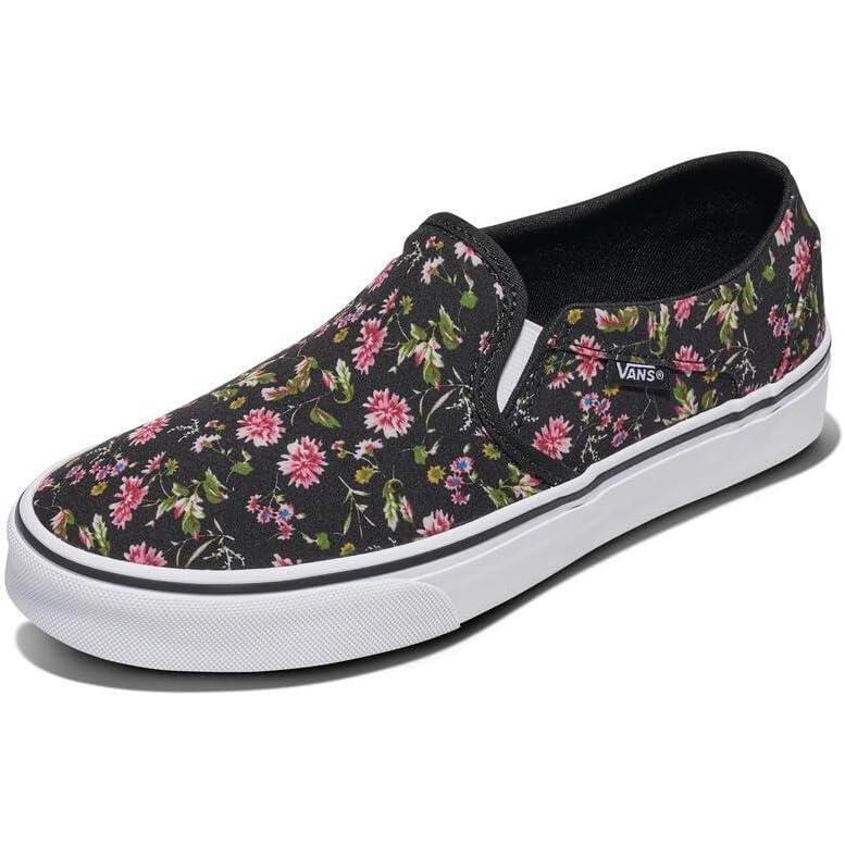 imageVans Womens Asher Adult Low Top SneakersDark Floral Black
