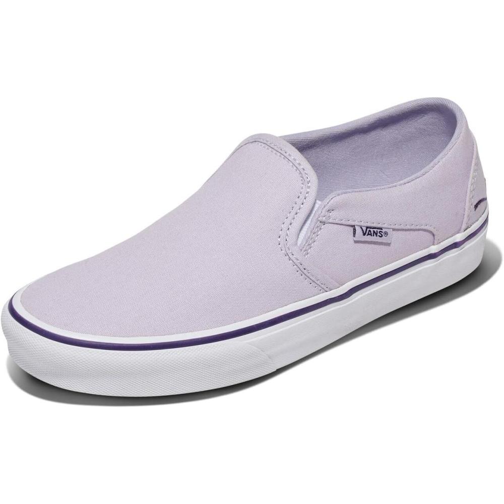 imageVans Womens Asher Adult Low Top SneakersMono Embroidery Lilac Mist