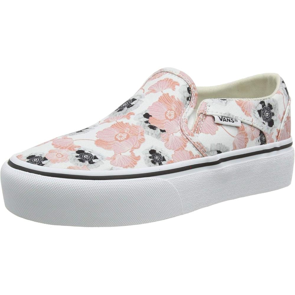 imageVans Womens Asher Adult Low Top SneakersMulticolour California Poppy Multi White Xx3