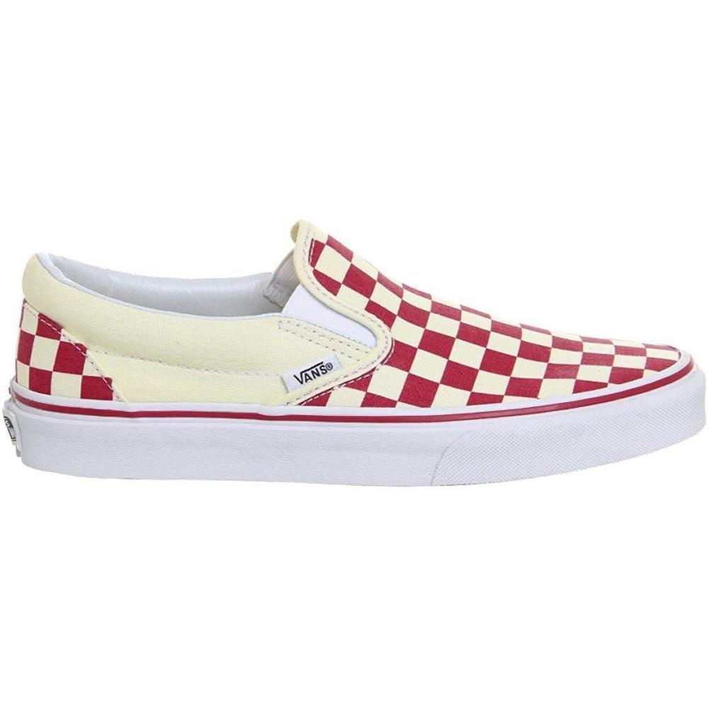imageVans Womens Asher Adult Low Top SneakersRacing Red Classic White Checkerboard