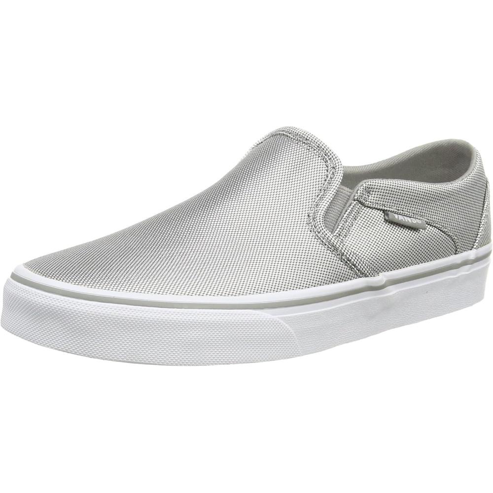 imageVans Womens Asher Adult Low Top SneakersSilver Textile Silver White