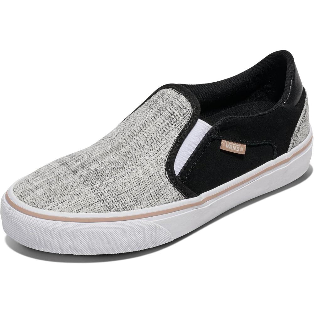 imageVans Womens Asher Deluxe Slipon ShoeTl Black