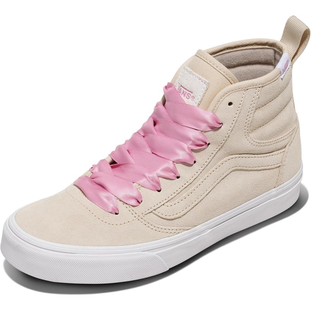 imageVans Womens Ashwood Hi Decon Hightop ShoeSatin Lace Oatmeal