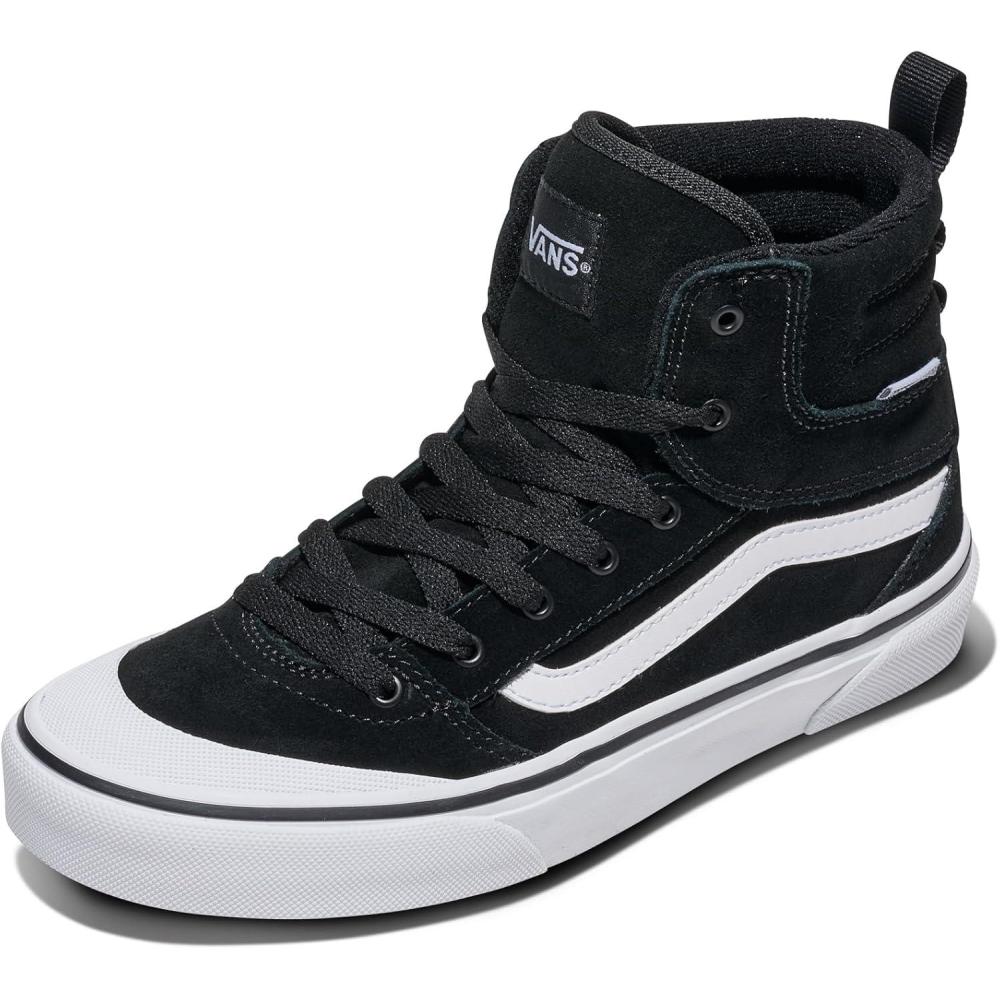 imageVans Womens Ashwood Hi Decon Hightop ShoeSuedeCanvas BlackWhite