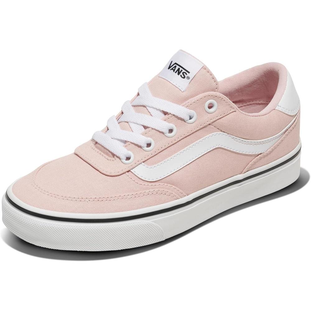 imageVans Womens Brooklyn Ls Shoe Lowtop Sneakers for Everyday Wear Walking Work amp FashionCanvas Sepia Rose