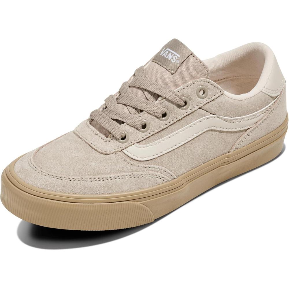imageVans Womens Brooklyn Ls Shoe  Lowtop Sneakers for Everyday Wear Walking Work amp FashionGum Mushroom
