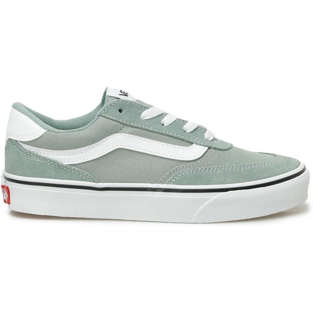 imageVans Womens Brooklyn Ls Shoe  Lowtop Sneakers for Everyday Wear Walking Work amp FashionSuede and Iceberg Green