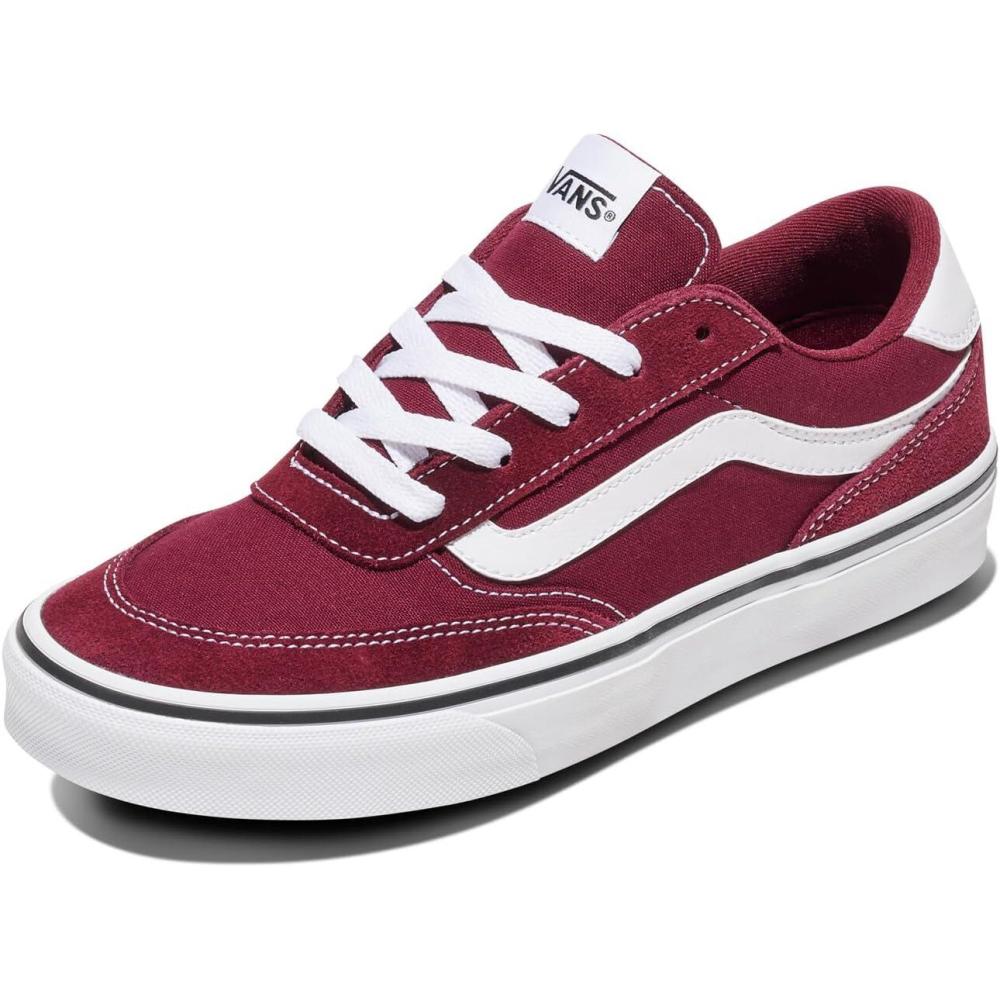 imageVans Womens Brooklyn Ls Shoe  Lowtop Sneakers for Everyday Wear Walking Work amp FashionSuedeCanvas Port Royale