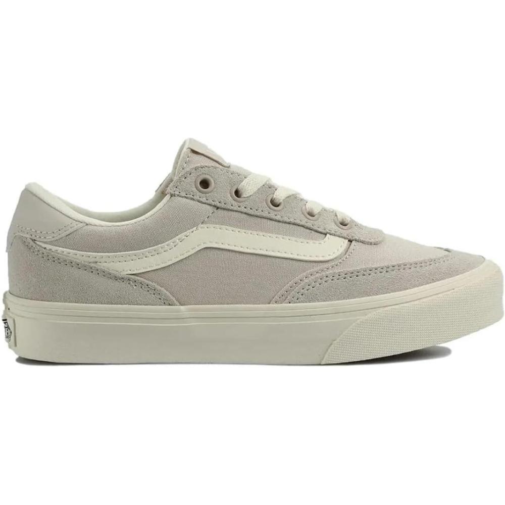 imageVans Womens Brooklyn Ls Shoe  Lowtop Sneakers for Everyday Wear Walking Work amp FashionSuedeCanvas Taupe Mist