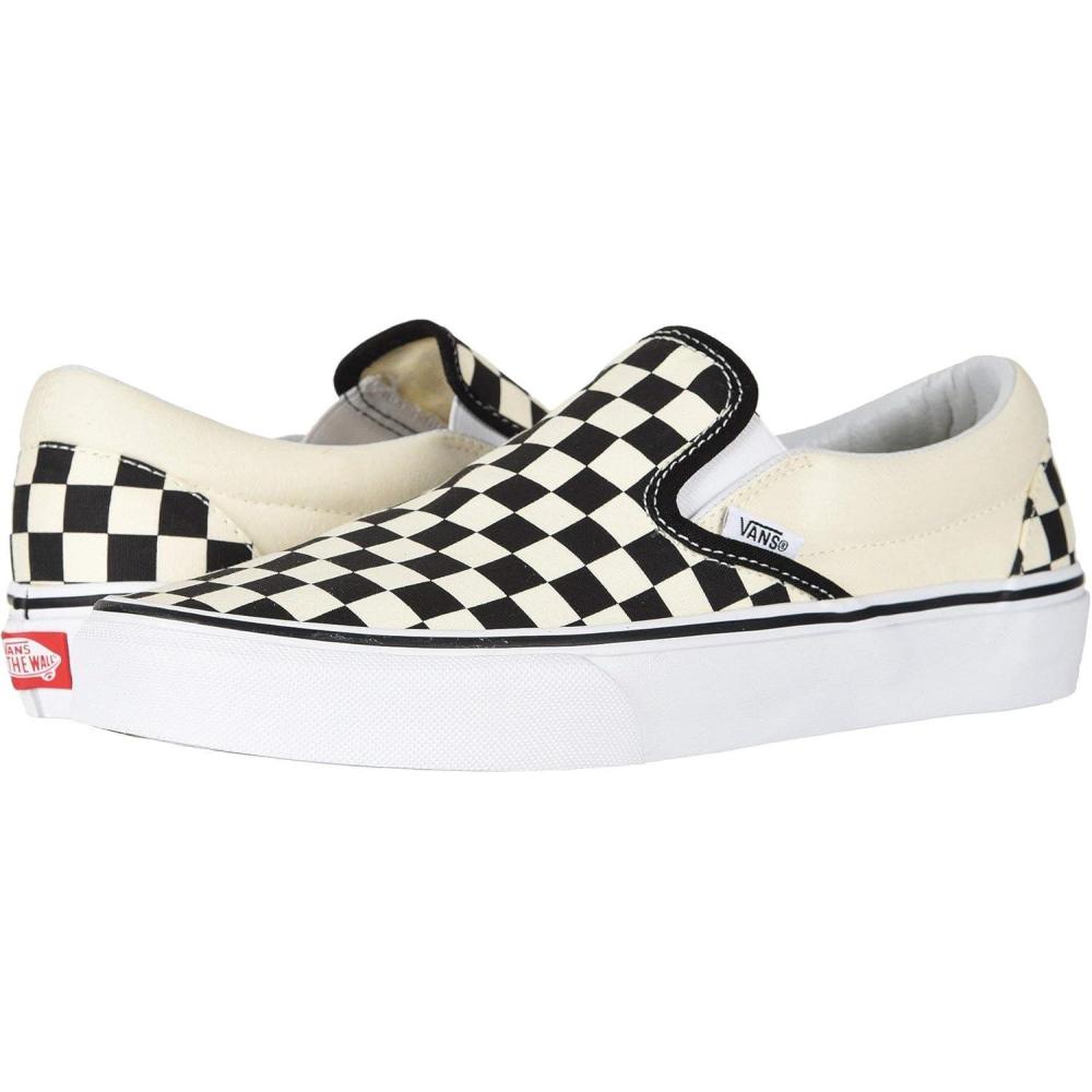 imageVans Womens Classic Slip On Platform SneakersBlackOff WhiteCheckerboard