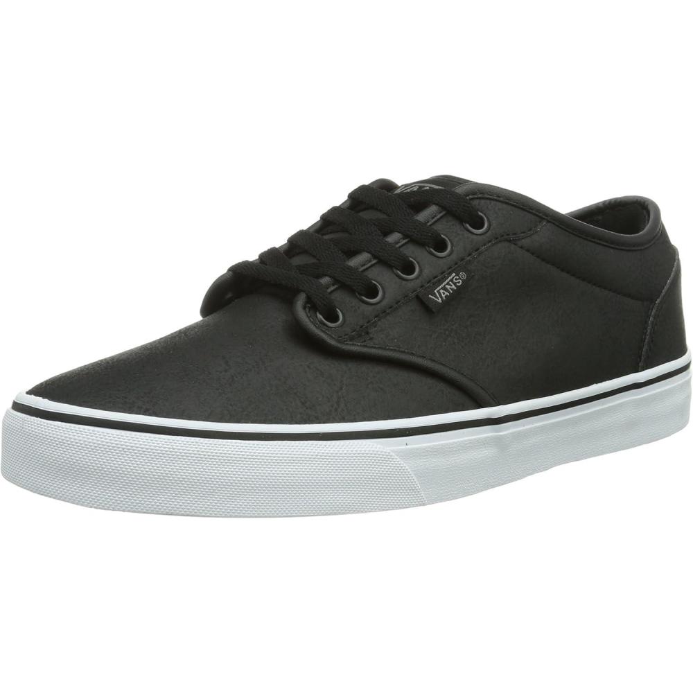 imageVans Womens Classic Slip On Platform SneakersBuck Leather Black White