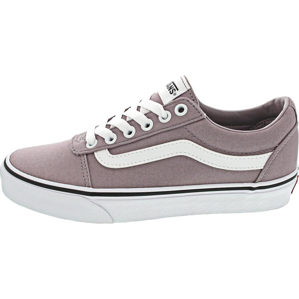 imageVans Womens Classic Slip On Platform SneakersCanvas Purple Dove White