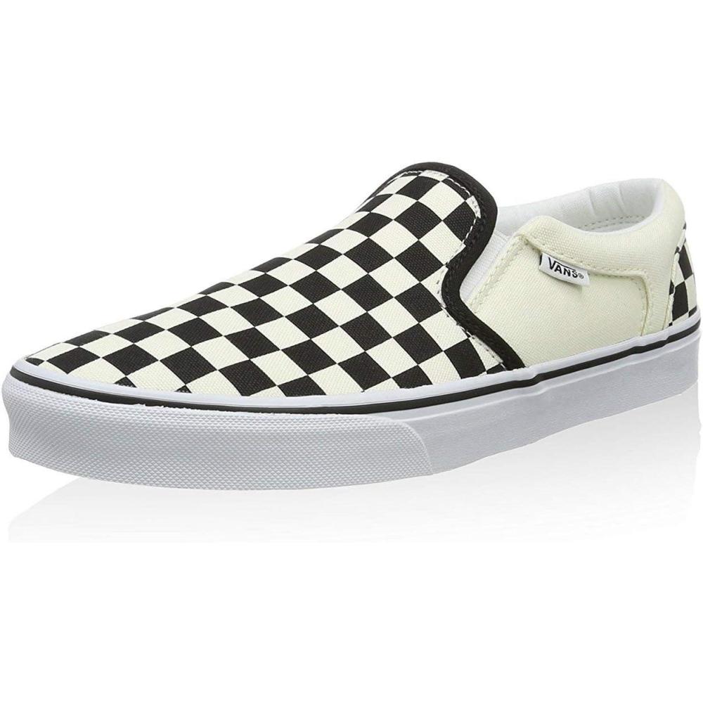 imageVans Womens Classic Slip On Platform SneakersCheckers Black Natural Ipd