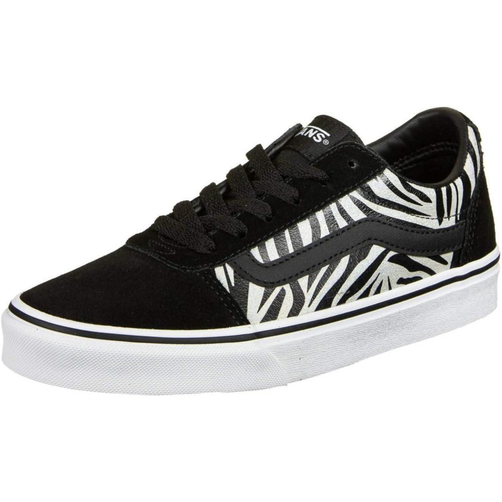 imageVans Womens Classic Slip On Platform SneakersMetallic Zebra Black White