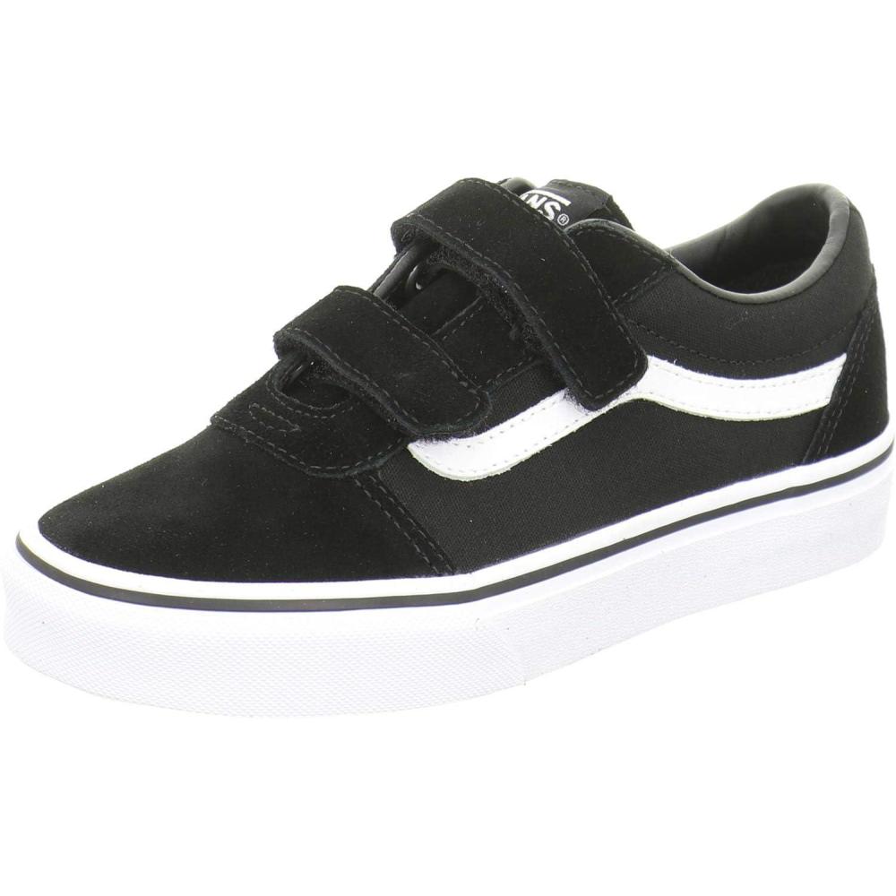 imageVans Womens Classic Slip On Platform SneakersSuede Canvas Black White