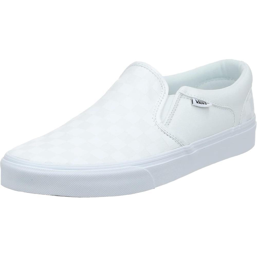 imageVans Womens Classic Slip On Platform SneakersWhite Checkerboard White White W51