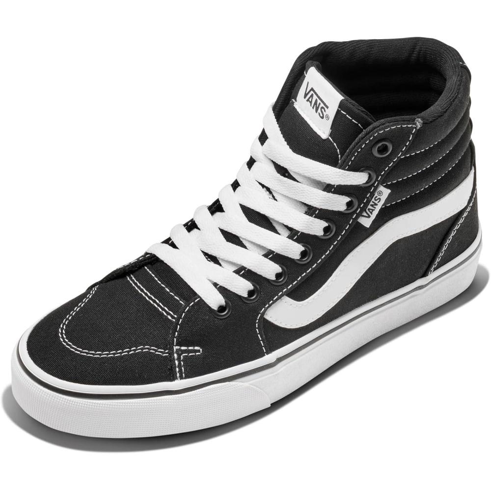 imageVans Womens Filmore Hi Shoe High Top Sneakers for Fashion amp Casual Everyday Wear Canvas BlackWhite 75