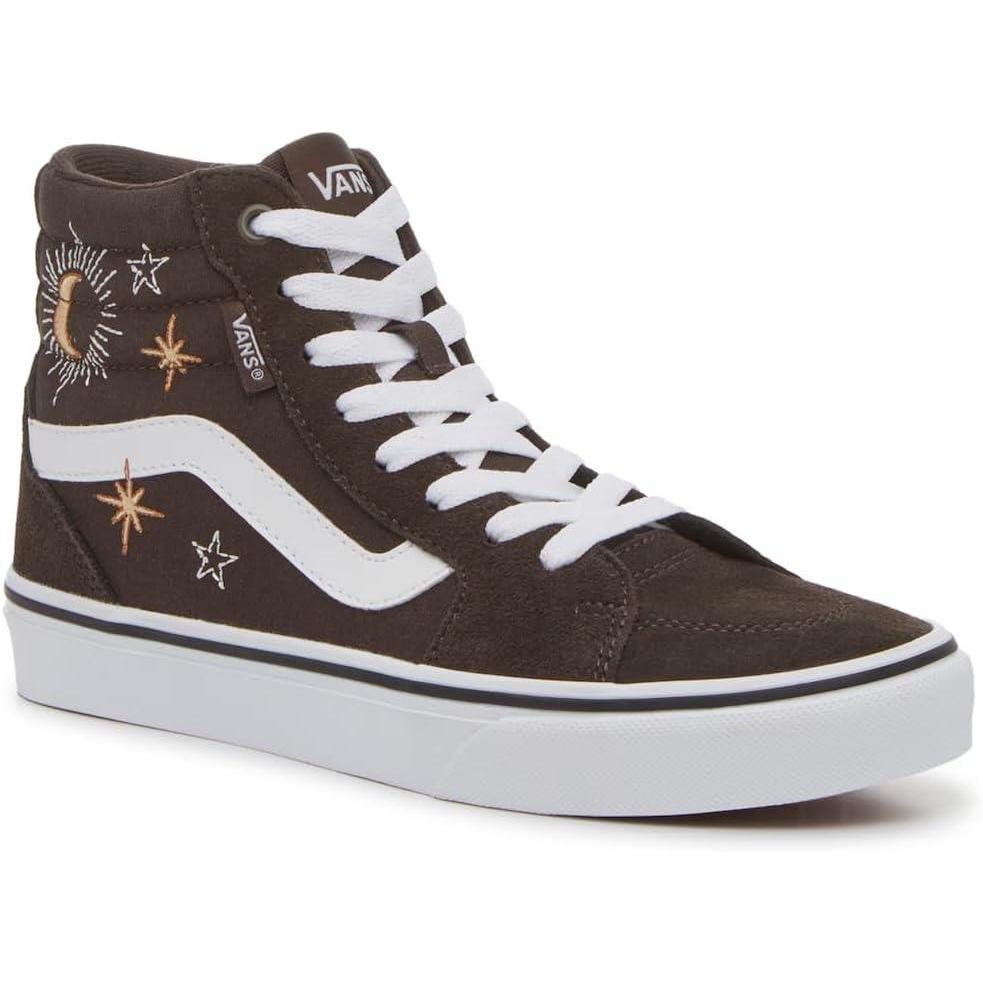 imageVans Womens Filmore Hi SneakerEmbroidery Celestial Turkish Coffee