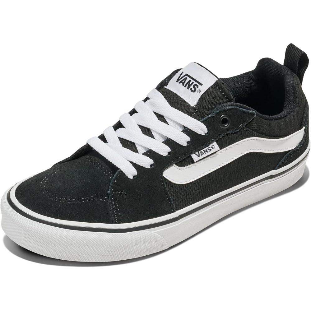 imageVans Womens Filmore Low Top ShoeSuedeCanvas BlackWhite