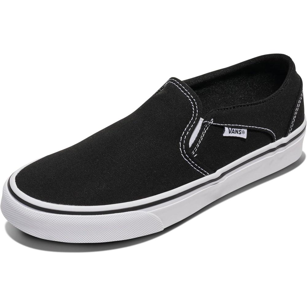 imageVans Womens Lowtop Trainers SneakerCanvas BlackWhite