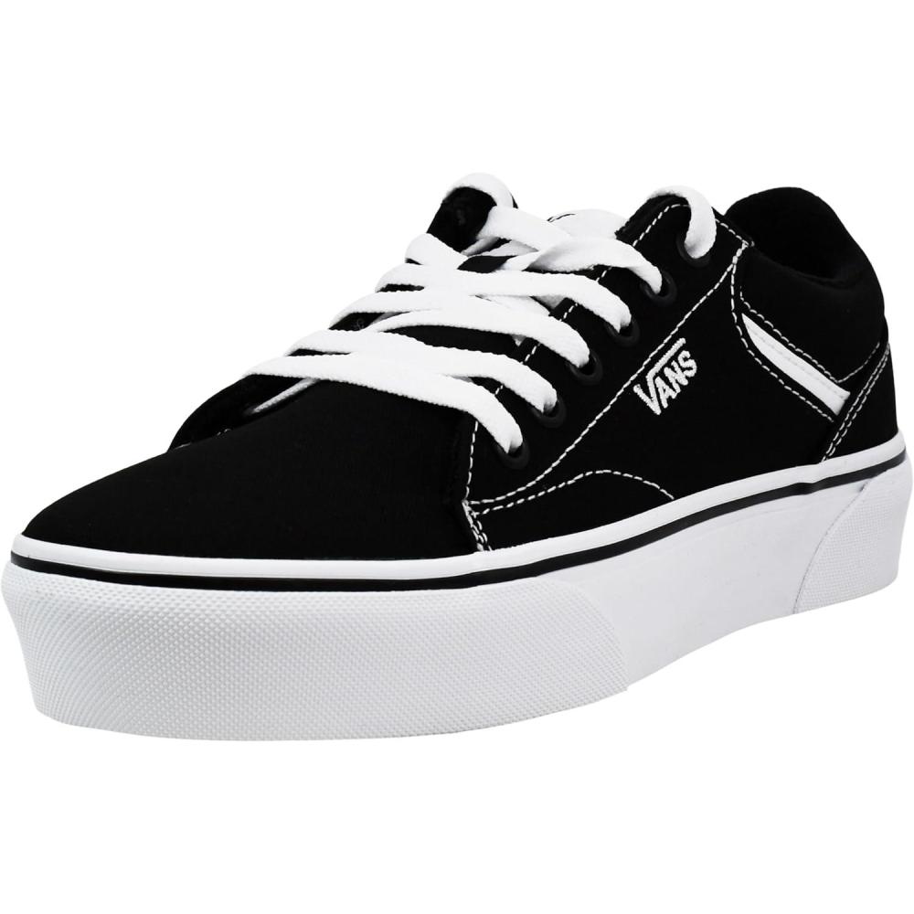 imageVans Womens Seldan Platform SneakersCanvas BlackWhite