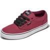 White Canvas Oxblood White