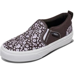 Vans Girls’ Asher Slip-on Shoe(Greek Floral After Dark)