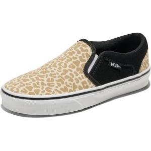 Vans Kids’ Asher Low Top Shoe(Leopard Black)