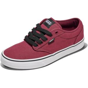 Vans Men’s Atwood Sneaker(Canvas Oxblood/White)