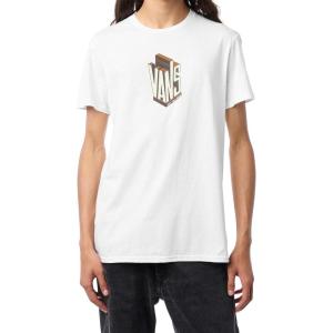 Vans Unisex Adult On the Block Short-Sleeve T-Shirt(White)