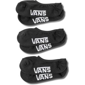 Vans Unisex Classic No Show Socks (3-Pack) – Extra Low Cut, Soft & Stretchy, Everyday Sock for Men’s & Women’s Low-Top Shoes(Black)