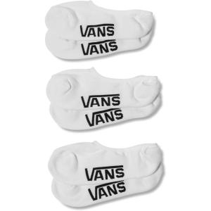 Vans Unisex Classic No Show Socks (3-Pack) – Extra Low Cut, Soft & Stretchy, Everyday Sock for Men’s & Women’s Low-Top Shoes(White)