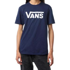 Vans Unisex-Adult Classic Drop V Short-Sleeve Crew(Navy/White)