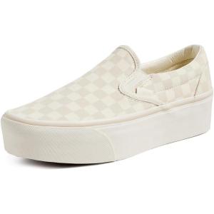 Vans Unisex-Adult Classic Slip on(Chckerbrd Marshmllw/Turtledove)