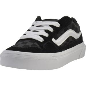 Vans Unisex-Child Caldrone Low Top Shoe(Tonal Check Black)