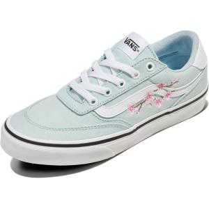 Vans Womens Brooklyn Ls Shoe | Low-top Sneakers for Everyday Wear, Walking, Work & Fashion(Variety Embroidery Dawn Mist)
