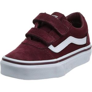 Vans Women’s Classic Slip On Platform Sneakers(Red Suede Canvas Port Royale White U1a)