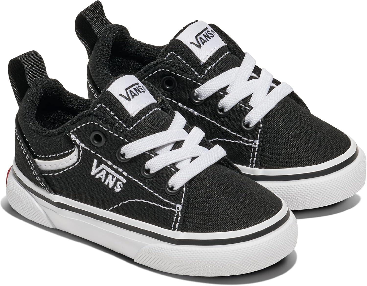 imageVans Kids Seldan Slipon ShoeBlackWhite