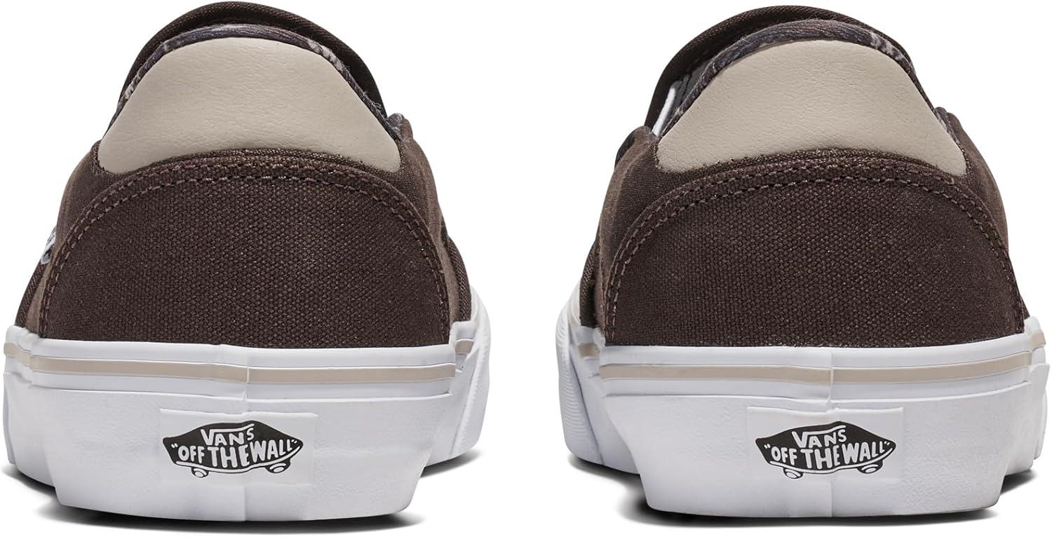 imageVans Mens Asher Deluxe Slipon Shoe Comfortable Sneakers for Fashion Walking amp Everyday WearTropic Havana Turkish Coffee