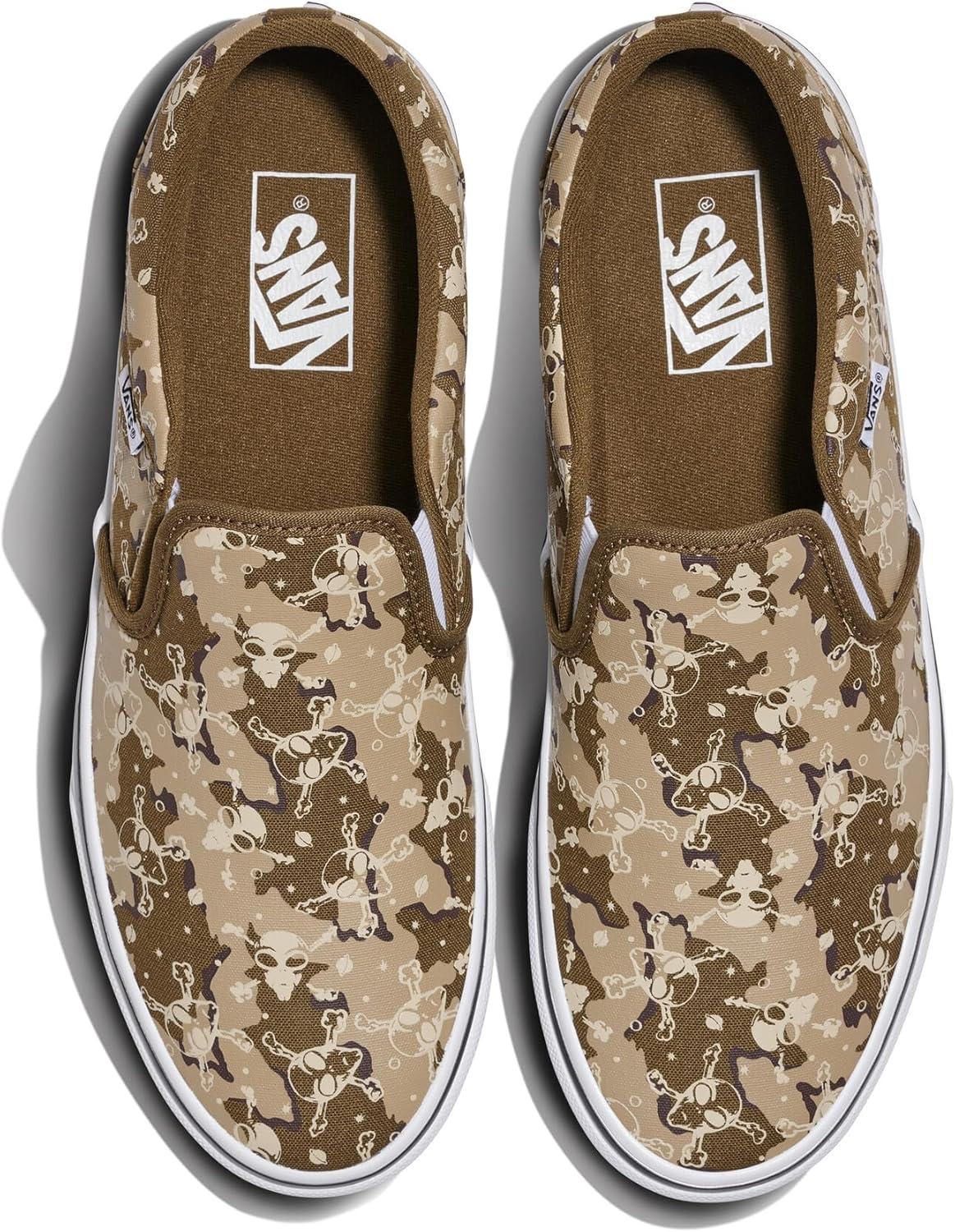 imageVans Mens Asher SlipOn ShoeAlien Skull Camo