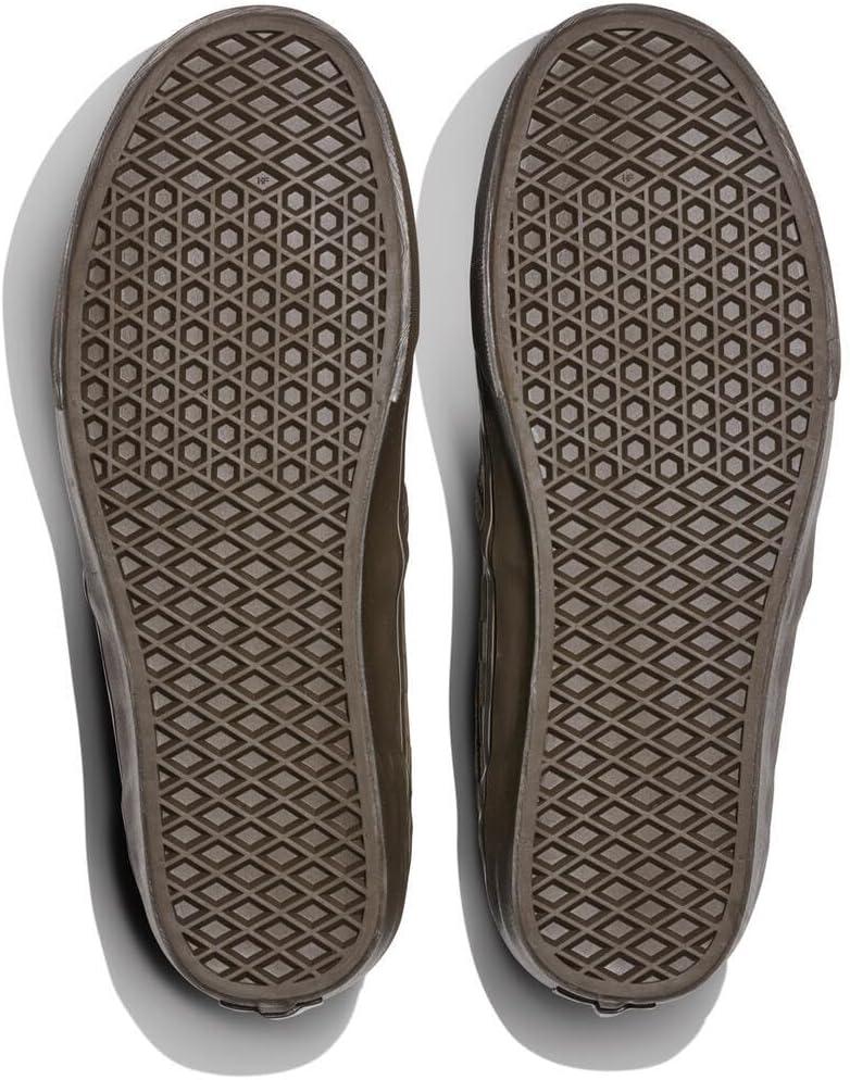 imageVans Mens Asher SlipOn ShoeEmbossed Suede Coal Brown